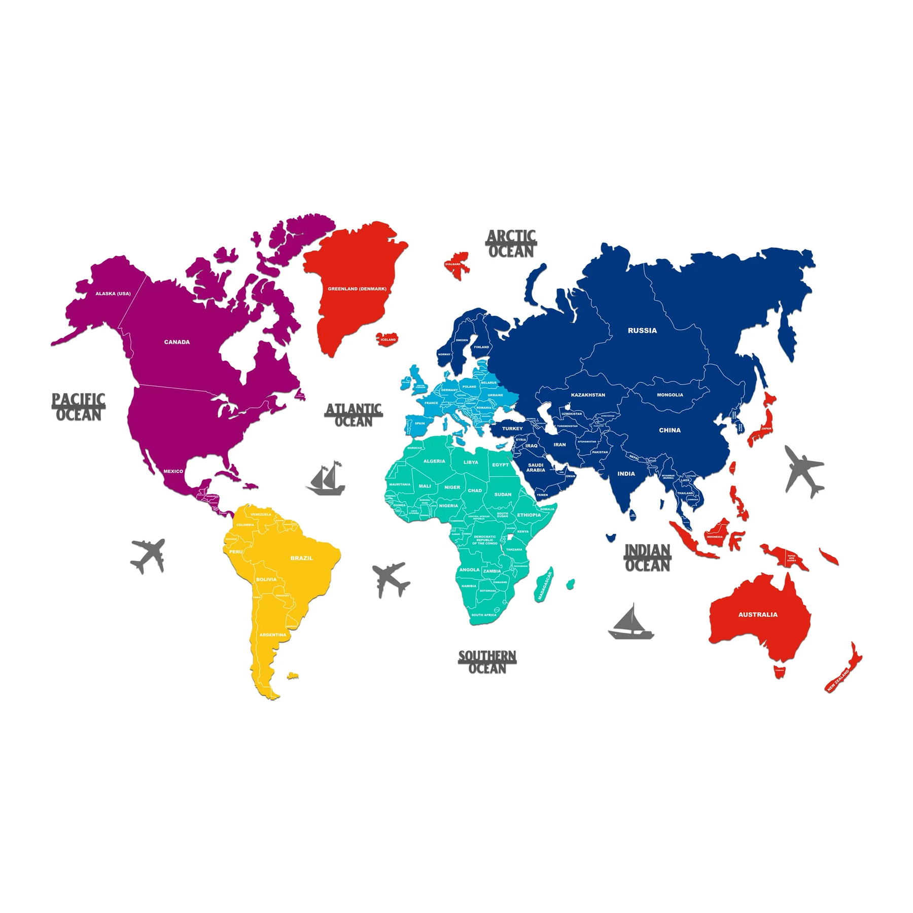 2D WORLD MAPS – SUREKH DECOR