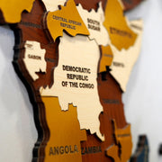 3D Prelam World Map For Wall