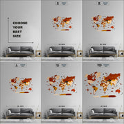 3D Prelam World Map For Wall