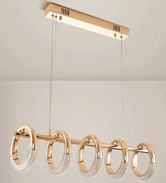 GOODLUCK CHARM HEAVENLY GOLDEN RING CHANDELIER