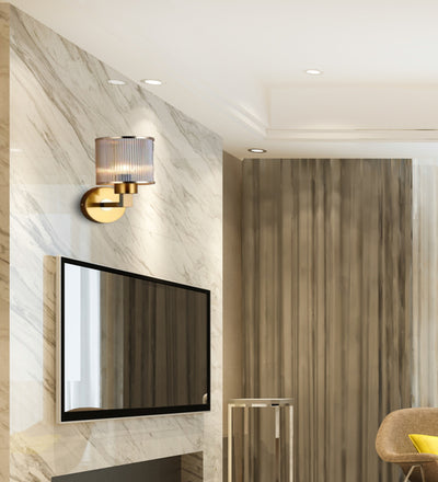 GAZZY GLASS METAL WALL LAMP