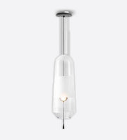 TRADITIONAL FLASHLAMP WITH RUSTIC METALLIC HANGING LIGHTS