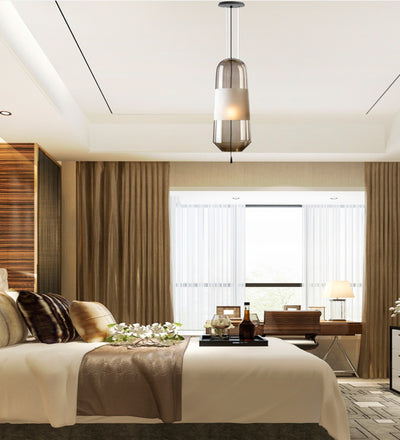 TRADITIONAL FLASHLAMP WITH RUSTIC METALLIC HANGING LIGHTS