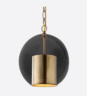 ANCIENT COLUMUNAR GOLDEN HANGING LAMP