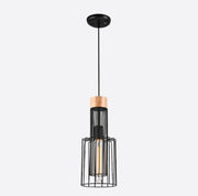 METAL HANGING LIGHT IN BLACK FINISH-3