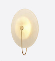 WHITE METALLIC CLOUDY WALL LAMP