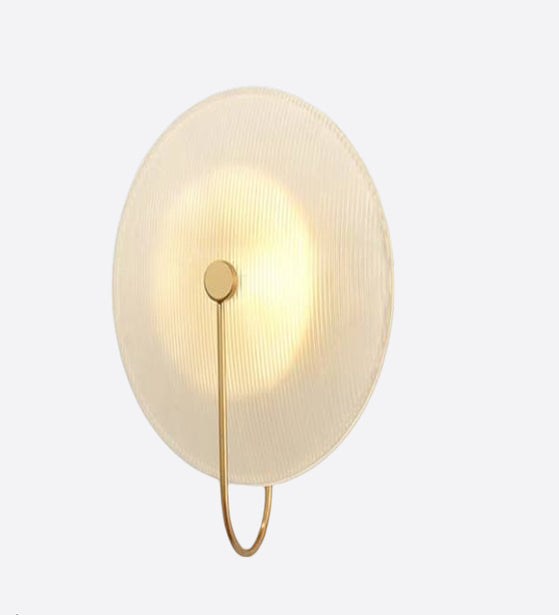WHITE METALLIC CLOUDY WALL LAMP