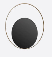 EXQUISITE BLACK RECURRING CIRCULAR WALL LAMP