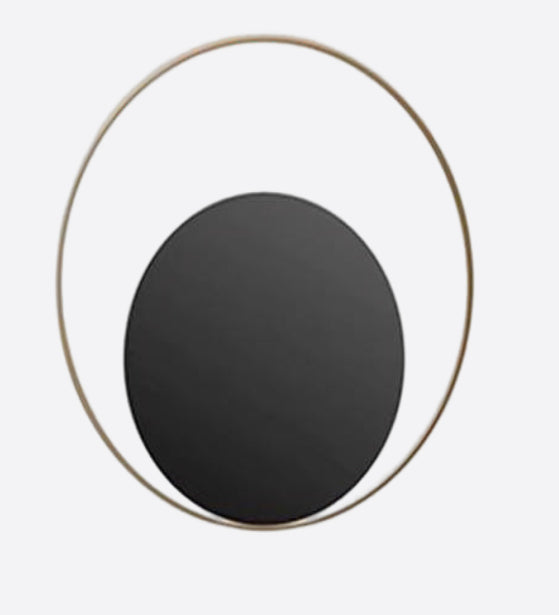 EXQUISITE BLACK RECURRING CIRCULAR WALL LAMP