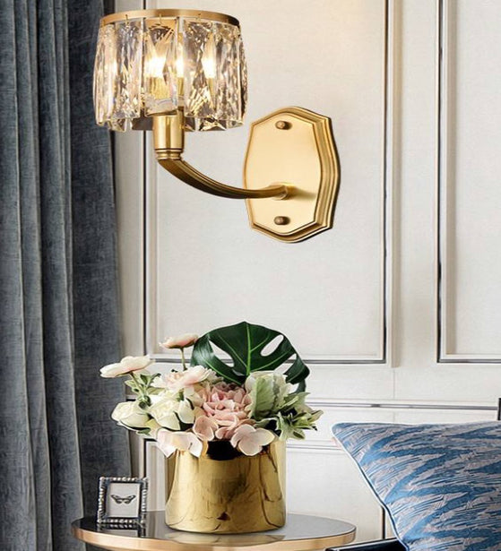 HANDSOME COPPER PLATED WALL LAMP