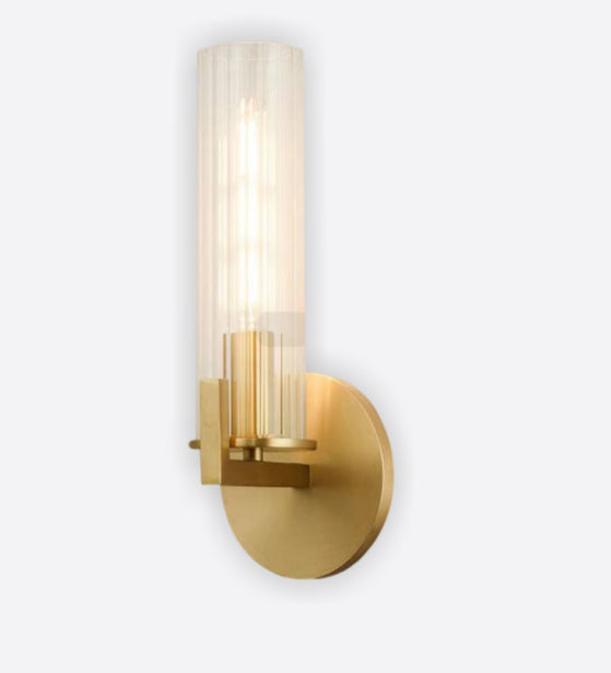 ELEGANT ANTIQUE METAL WALL LAMP