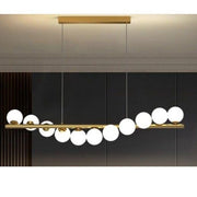 ALREADY HOMEY 11 BALLS CHANDELIER IN GOLDEN FINISH