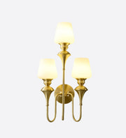 TRILATERAL INVERTED CONICAL WALL LAMP