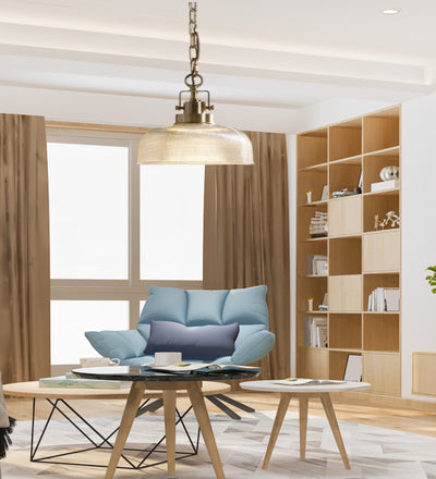 MILKY CIRCULAR HANGING WALL LAMP