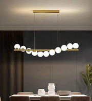 ALREADY HOMEY 11 BALLS CHANDELIER IN GOLDEN FINISH