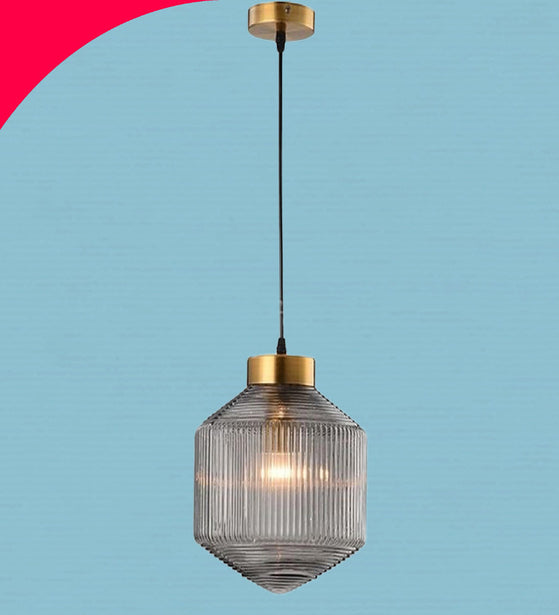 SMOKY GLASS HANGING LIGHT