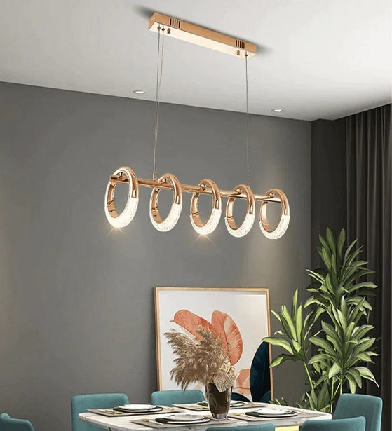 GOODLUCK CHARM HEAVENLY GOLDEN RING CHANDELIER