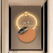IMPORTED Deer Metal Wall Art With LED Lights