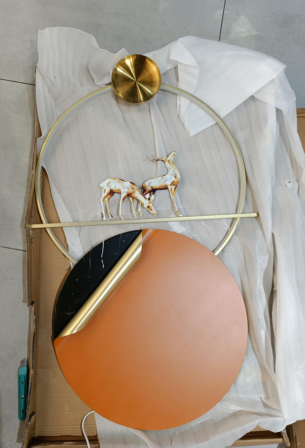 IMPORTED Deer Metal Wall Art With LED Lights