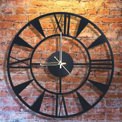 TRENDY VINTAGE WALL CLOCKS WITH A TINGE OF BLACK METAL