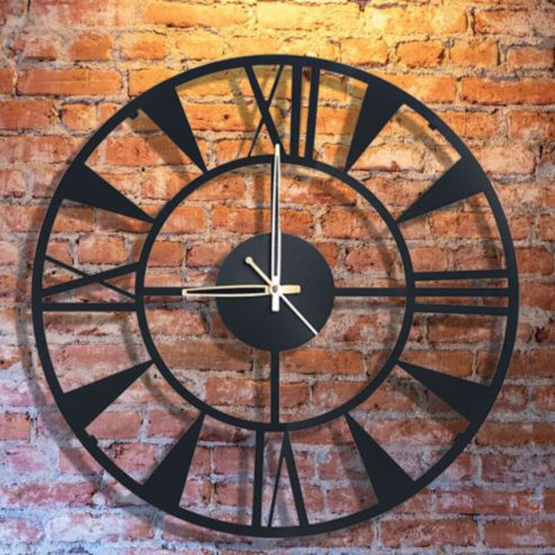 TRENDY VINTAGE WALL CLOCKS WITH A TINGE OF BLACK METAL