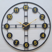ROMAN BEAUTIFUL METALLIC ROUND WALL CLOCK