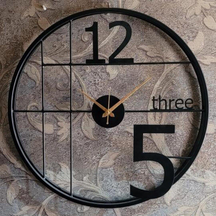 DE LUXE METAL ANTIQUE WALL CLOCK