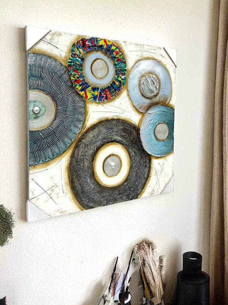 3D Embossed Canvas Painting-2