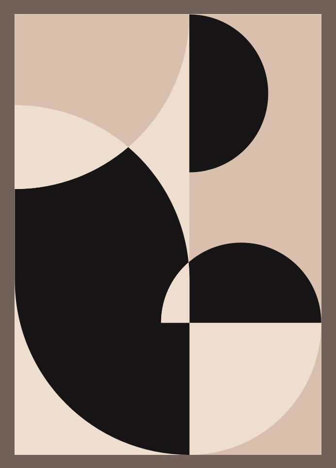 SOULFUL GEOMETRIC PATTERNS FRAME WITH GLASS-SINGLE