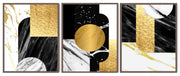 ZEITGEISTY ABSTRACT PICTURE FRAMES WITH GLASS - SET OF 3
