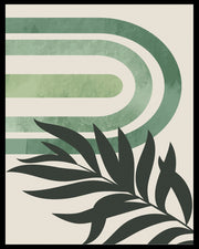 TENDER LEAVES GONGRUENT ART FRAME WITH GLASS-SINGLE