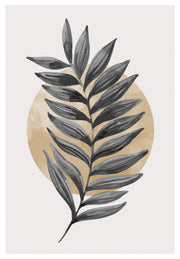 OPULENT LEAF WALL ART FRAME WITH GLASS- SINGLE