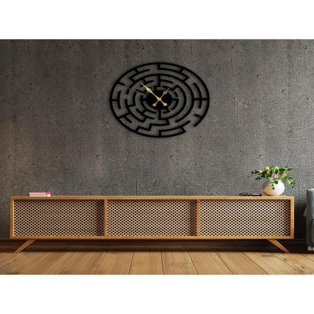 URBANIZED METALLIC MODERN DECORATIVE WALL CLOCK