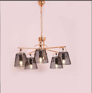 THE KING'S GHAMBHIT COPPER TOUCH & MATTE BLACK CHANDELIER