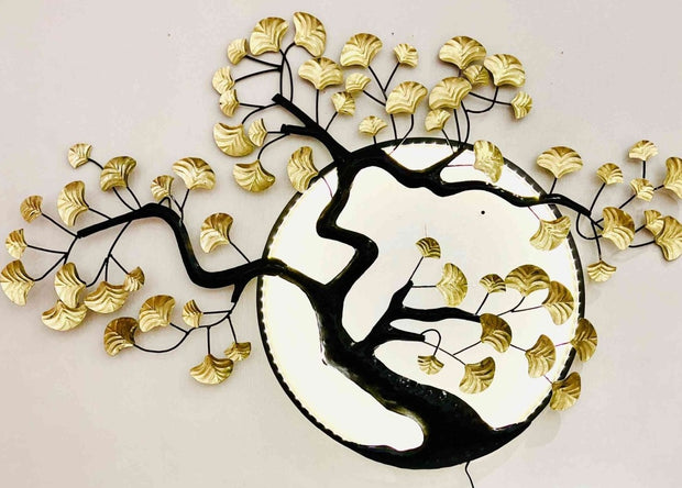 PANORAMIC ANTIQUE GOLDEN WALL DECOR WITH BACKLIGHT