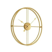 STYLISH DESIGNER GOLDEN ROUND WALL CLOCK
