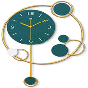 CLASSIC BLUE AND ANTIQUE ORNATE WALL CLOCK