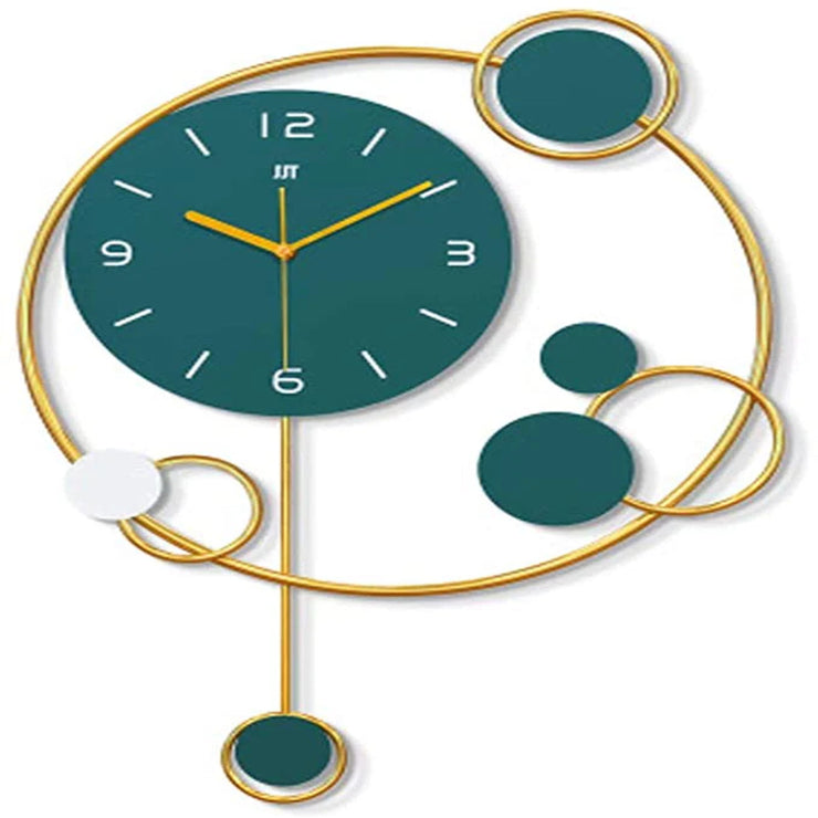 CLASSIC BLUE AND ANTIQUE ORNATE WALL CLOCK