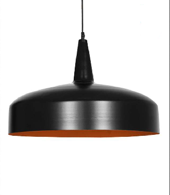 MODERN RADIANT BLACK PENDENT HANGING LIGHT