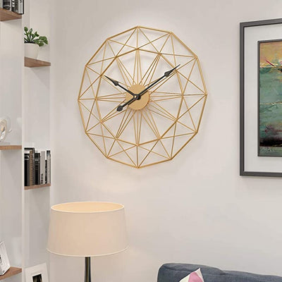 ENTANGLED ANTIQUE GOLDEN WALL CLOCK
