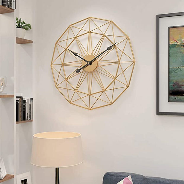ENTANGLED ANTIQUE GOLDEN WALL CLOCK