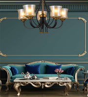 NEW SEASON PARTY GOLDEN BLACK CHANDELIER