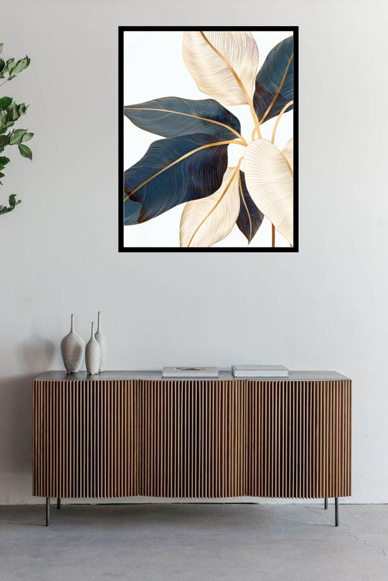 CROTONIFOLIA SLEEKY BOTANICAL ART FRAME WITH GLASS- SINGLE