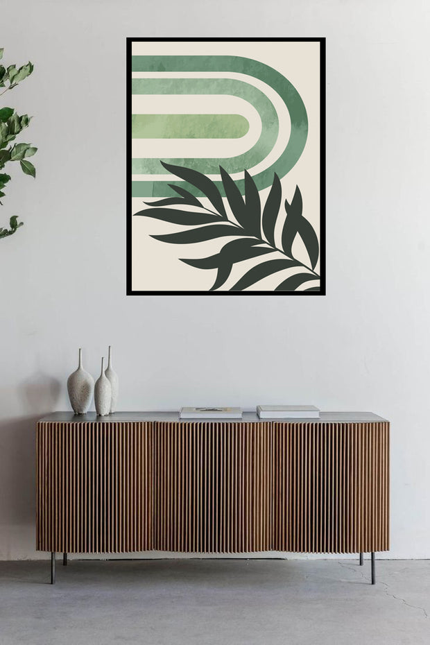 TENDER LEAVES GONGRUENT ART FRAME WITH GLASS-SINGLE