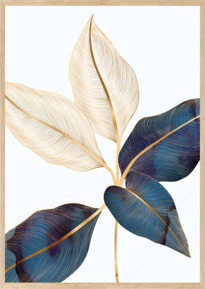 MINIMALISTIC LUSTROUS JADE BOTANICAL FRAME WITH GLASS- SINGLE
