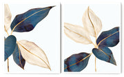 JAPANESE LAUREL DUSKY BOTANICAL FRAMES WITH GLASS- SET OF 2
