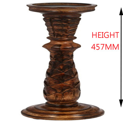 BROWN PRIMEVAL MANGO WOOD CANDLE HOLDER