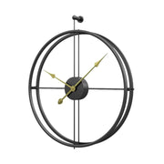 AUSTERE ANTIQUE BLACK WALL CLOCK