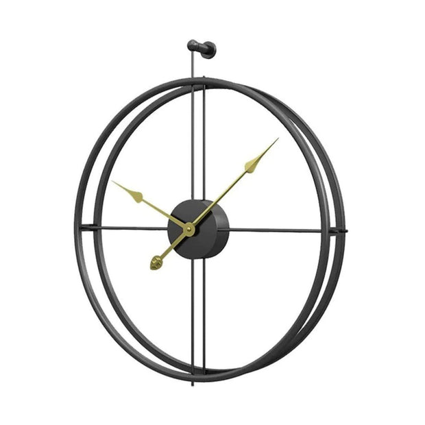 AUSTERE ANTIQUE BLACK WALL CLOCK