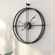 AUSTERE ANTIQUE BLACK WALL CLOCK